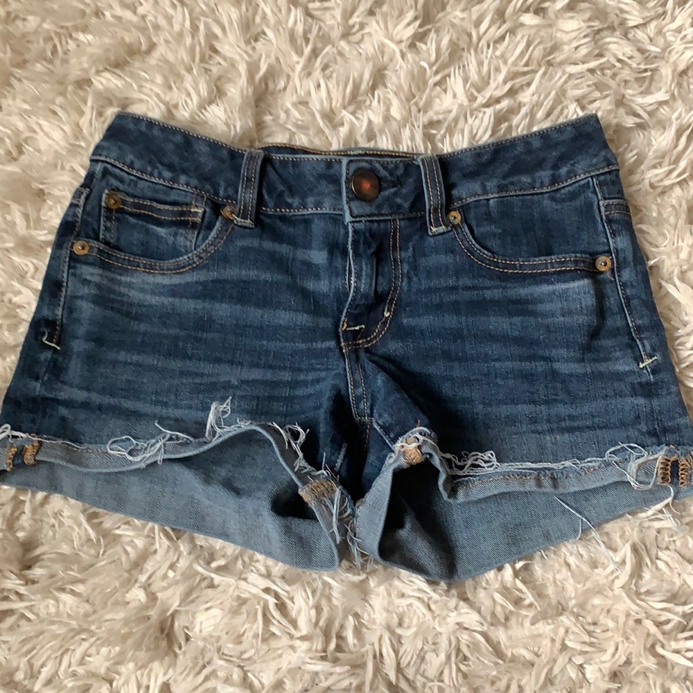American Eagle, Super Stretch 0 Blue Shorts